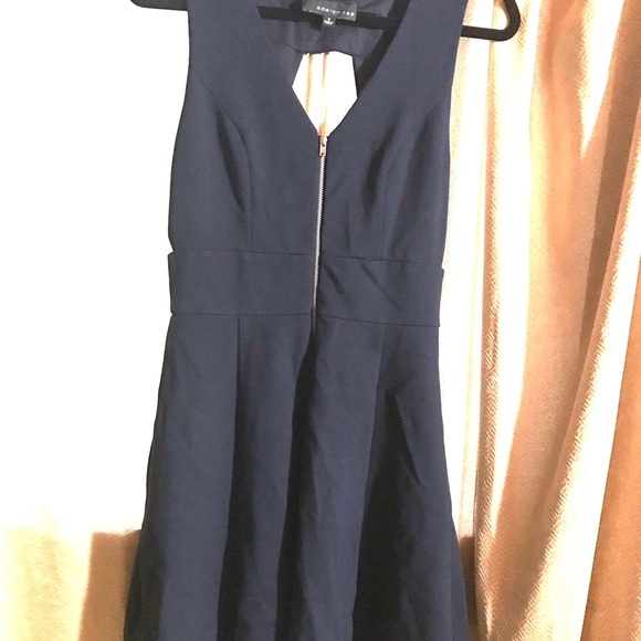 Adelyn Rae Back Cutout Fit & Flare Dress - Picture 1 of 6
